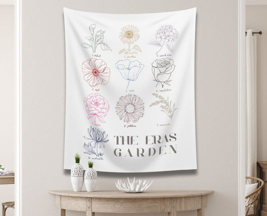 the eras garden floral wall tapestry