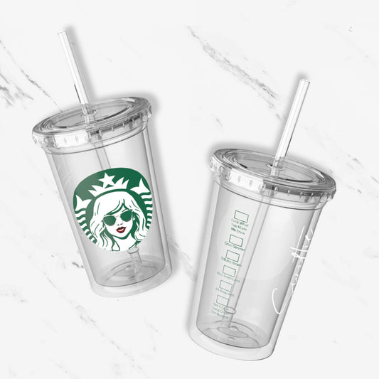 starbucks lovers acrylic straw cup