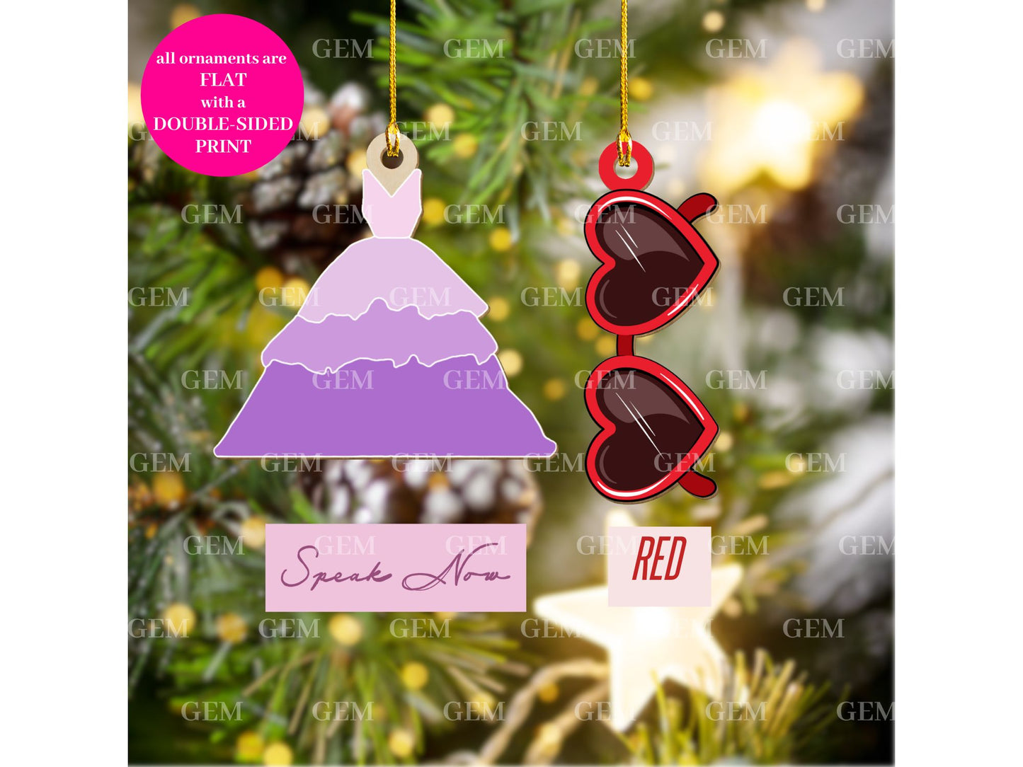 13 days of christmas iconic eras ornaments