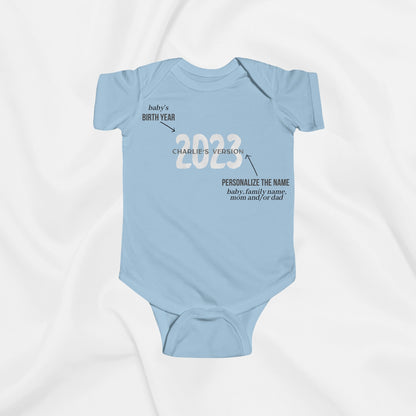 '89 tv style personalized onesie