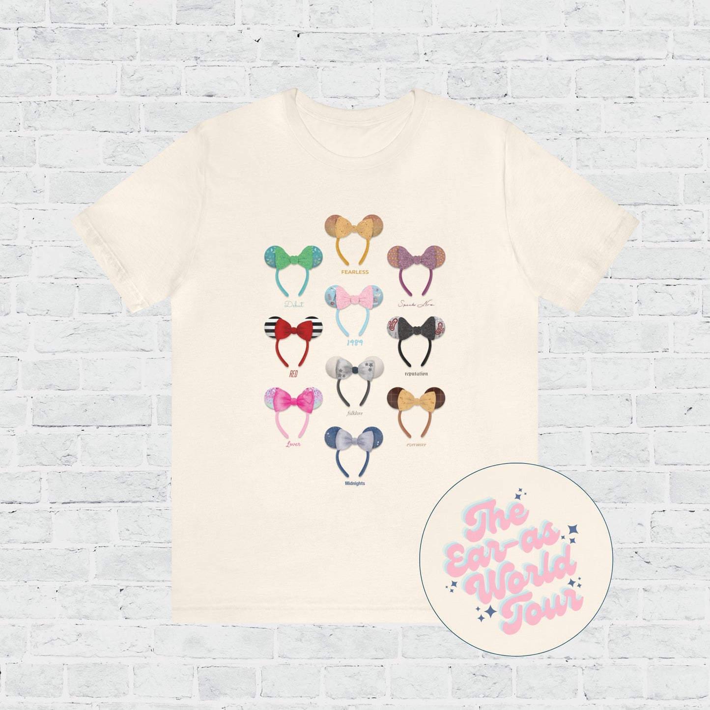 minnie ear-as world tour tee