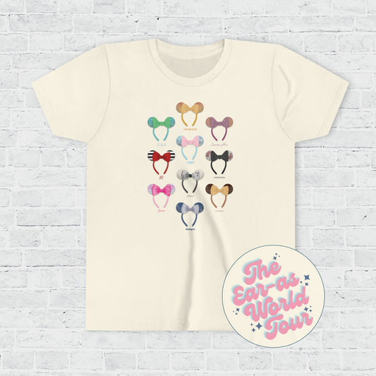 minnie ear-as world tour youth tee