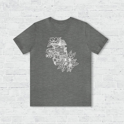 tortured poets dept floral book tee