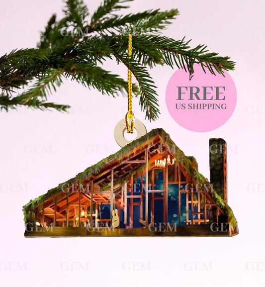 eras tour folklore cabin ornament