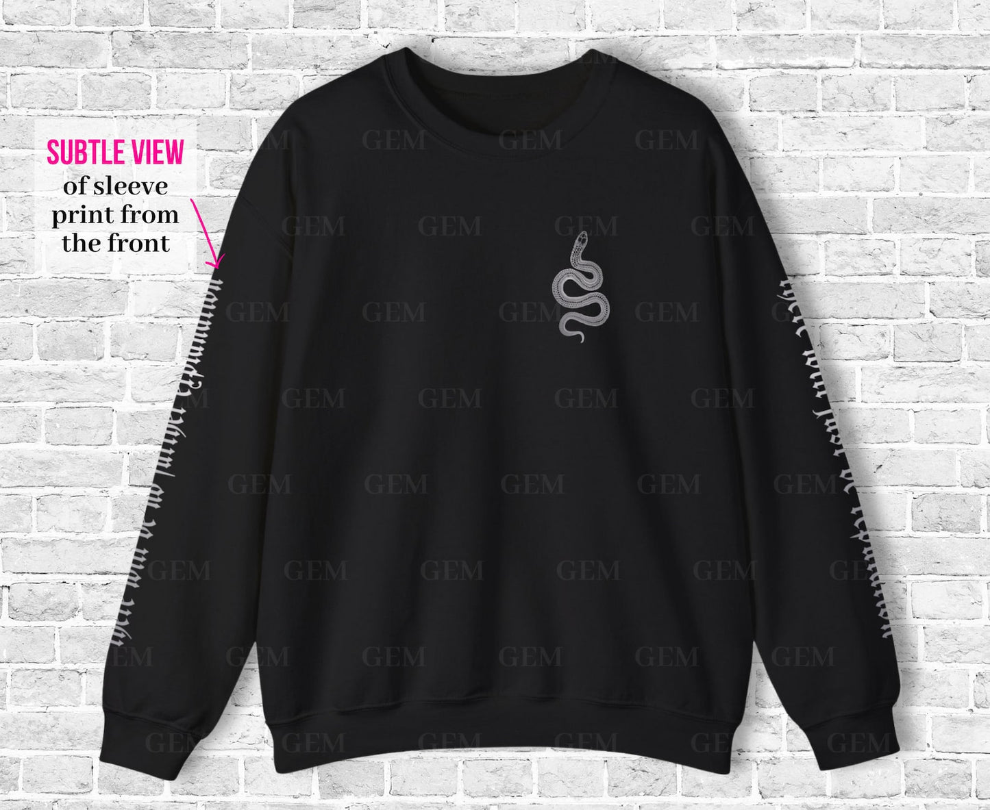 there will just be reputation snake crewneck