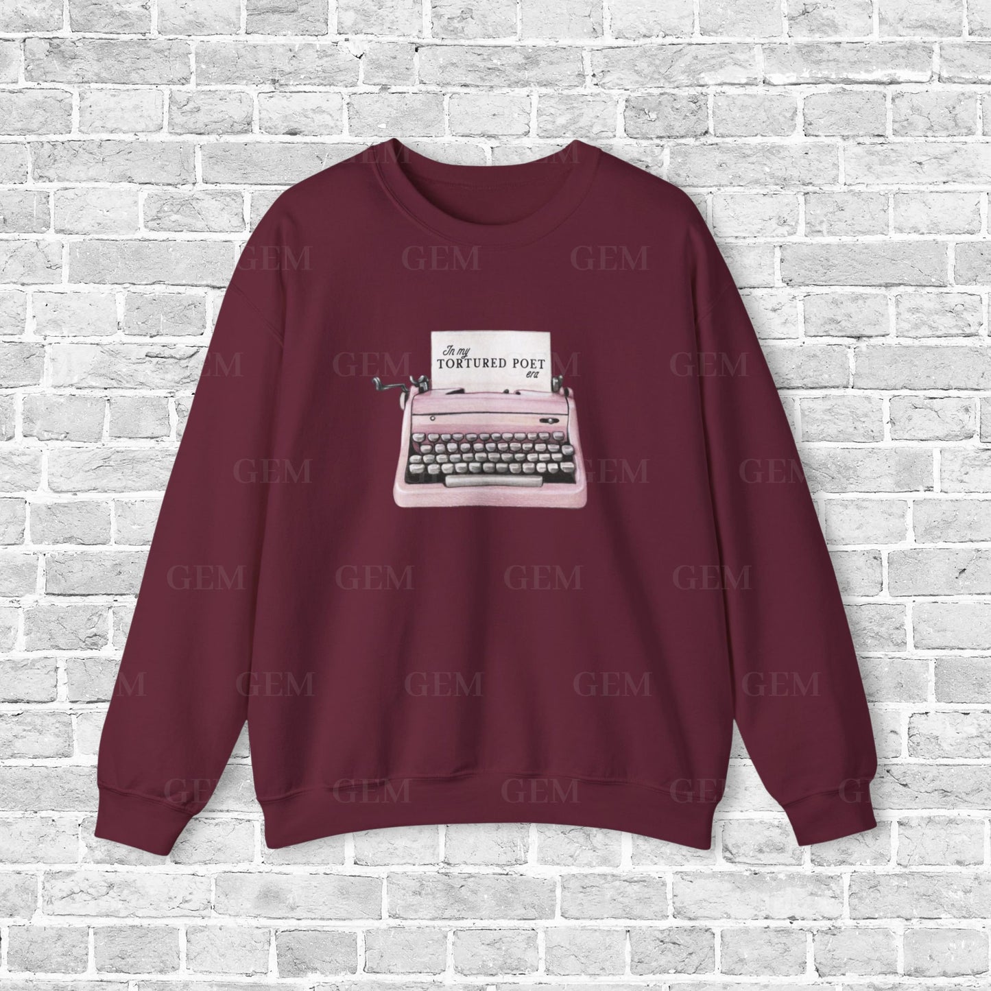 Tortured Poet Era Crewneck | In My Tortured Poet Era Vintage Typewriter Sweatshirt | TTPD Crewneck, TTPD Sweatshirt, Tortured Poets