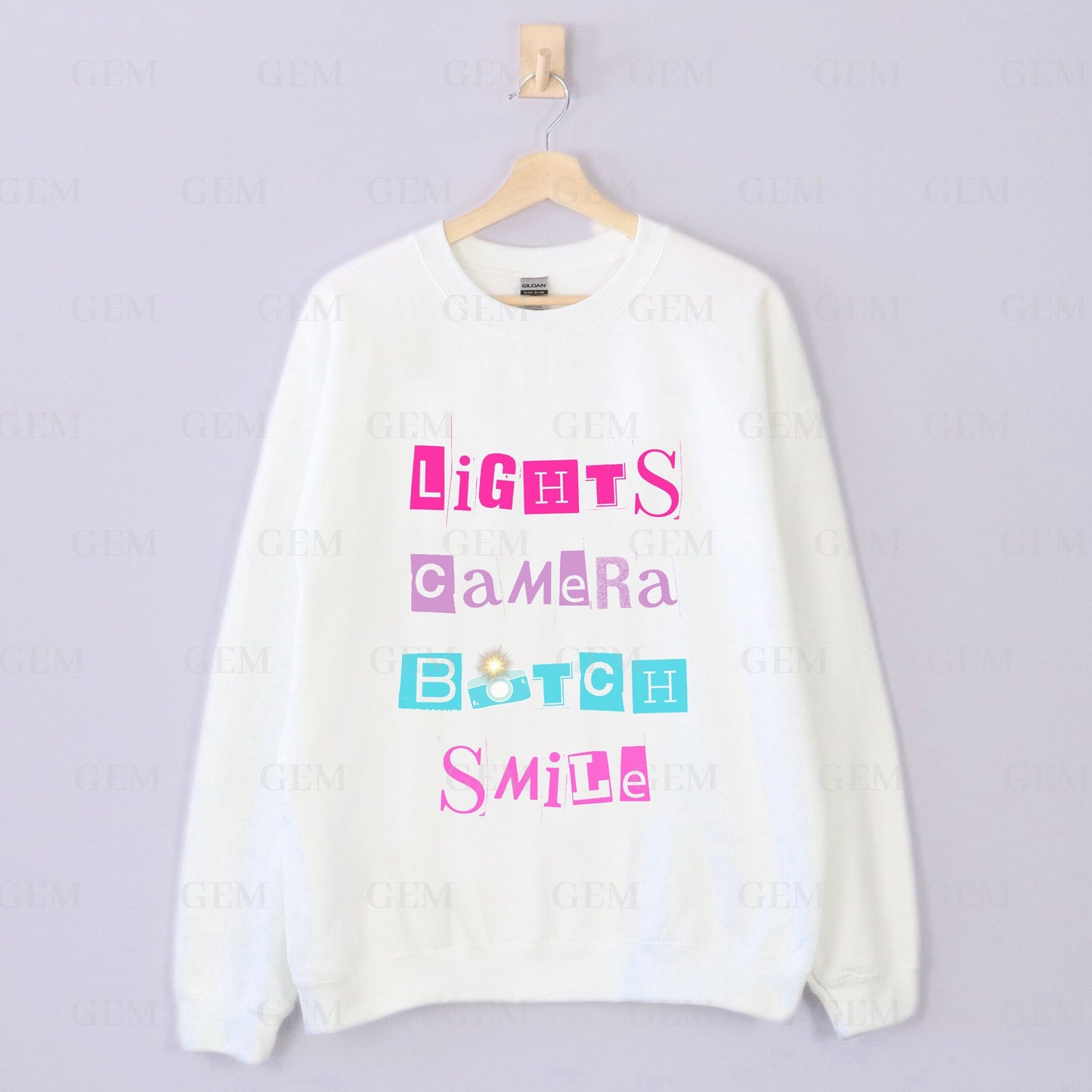 Lights, Camera, B*itch, Smile Crewneck | I Can Do It With A Broken Heart Sweatshirt | TTPD Crewneck, TTPD Sweatshirt, ICDIWABH