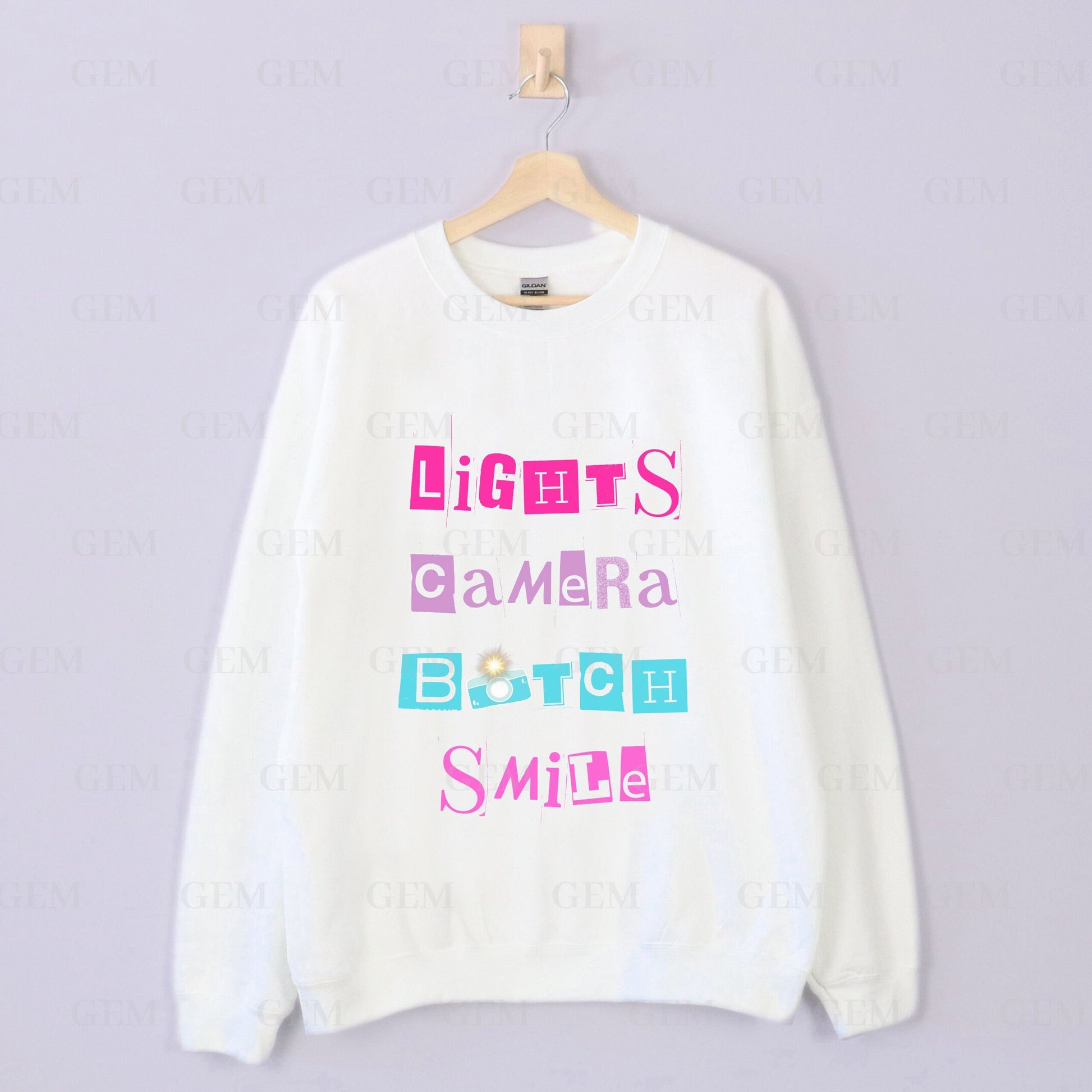 Lights, Camera, B*itch, Smile Crewneck | I Can Do It With A Broken Heart Sweatshirt | TTPD Crewneck, TTPD Sweatshirt, ICDIWABH