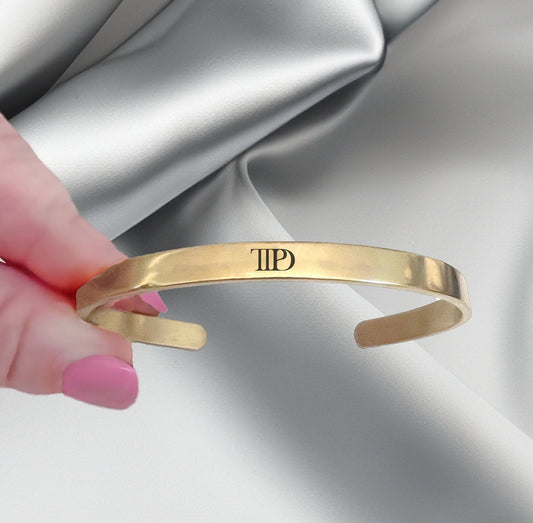 TTPD Bangle Bracelet | Personalized TTPD Bracelet | Personalized Tortured Poets Jewelry, TTPD Bracelet, Tortured Poets Department Jewelry