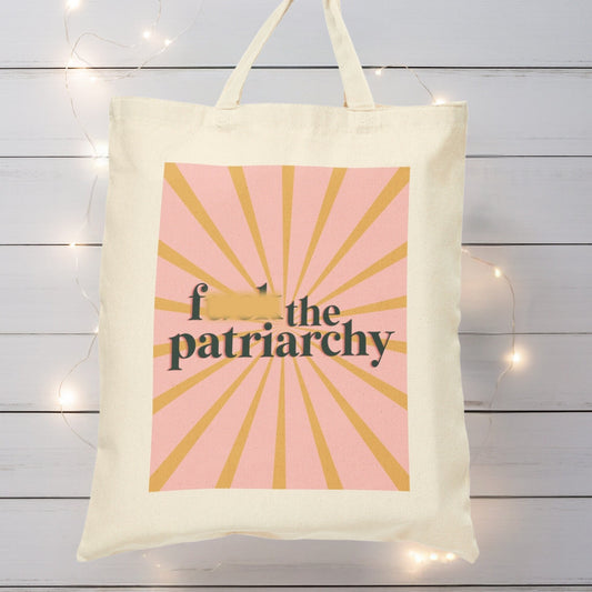 F*** The Patriarchy Cotton Canvas Tote Bag | All Too Well (10 Minute Version) Tote Bag | F The Patriarchy Tote Bag, Red Era Merch