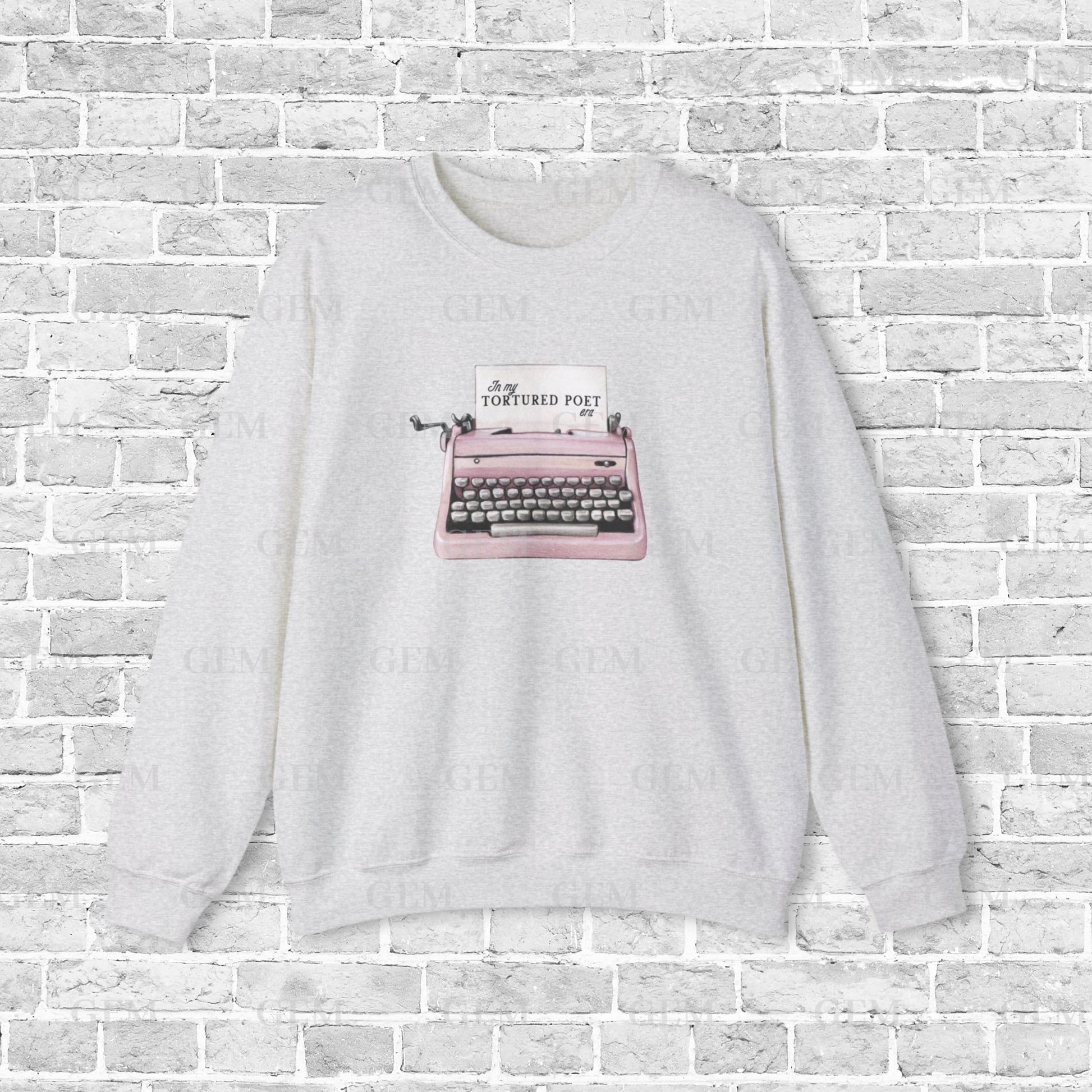 Tortured Poet Era Crewneck | In My Tortured Poet Era Vintage Typewriter Sweatshirt | TTPD Crewneck, TTPD Sweatshirt, Tortured Poets