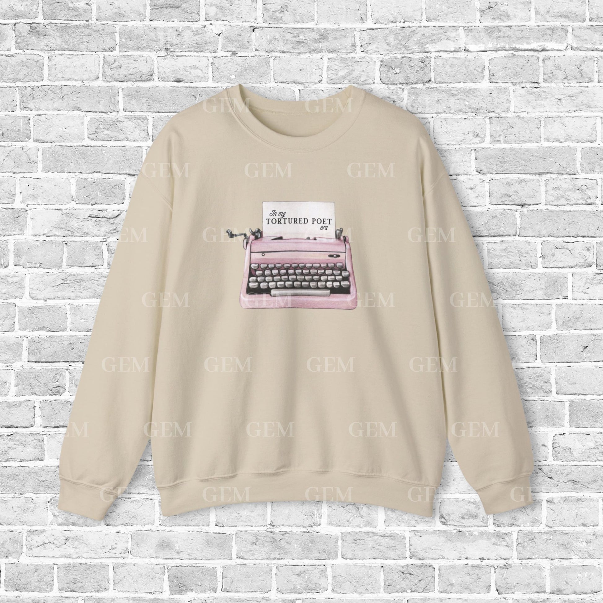 Tortured Poet Era Crewneck | In My Tortured Poet Era Vintage Typewriter Sweatshirt | TTPD Crewneck, TTPD Sweatshirt, Tortured Poets