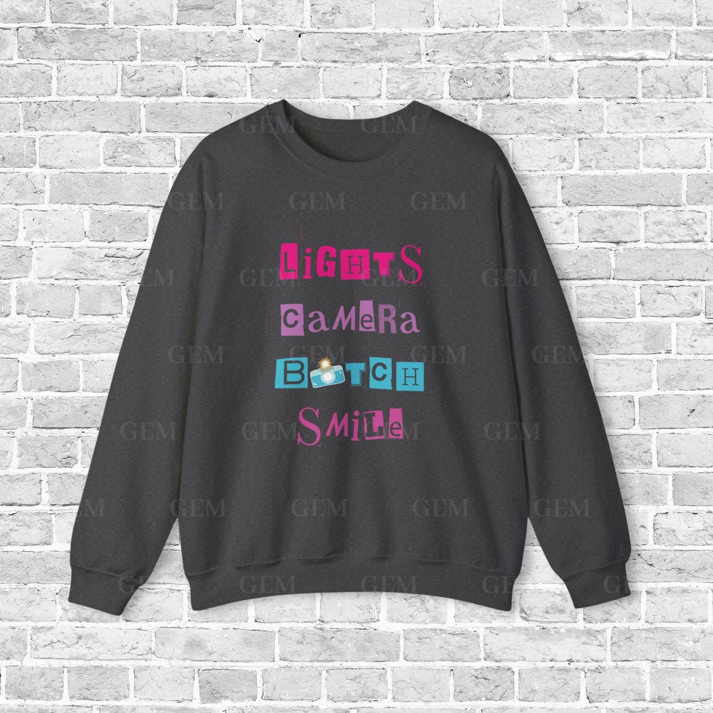 Lights, Camera, B*itch, Smile Crewneck | I Can Do It With A Broken Heart Sweatshirt | TTPD Crewneck, TTPD Sweatshirt, ICDIWABH