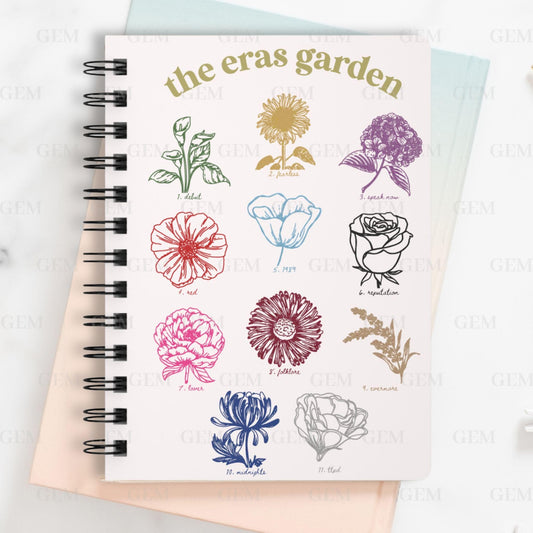 The Eras Garden Journal | Albums as Flowers, Eras as Flowers | Eras Notebook, Eras Songwriting Journal, Eras Journal, Floral Journal