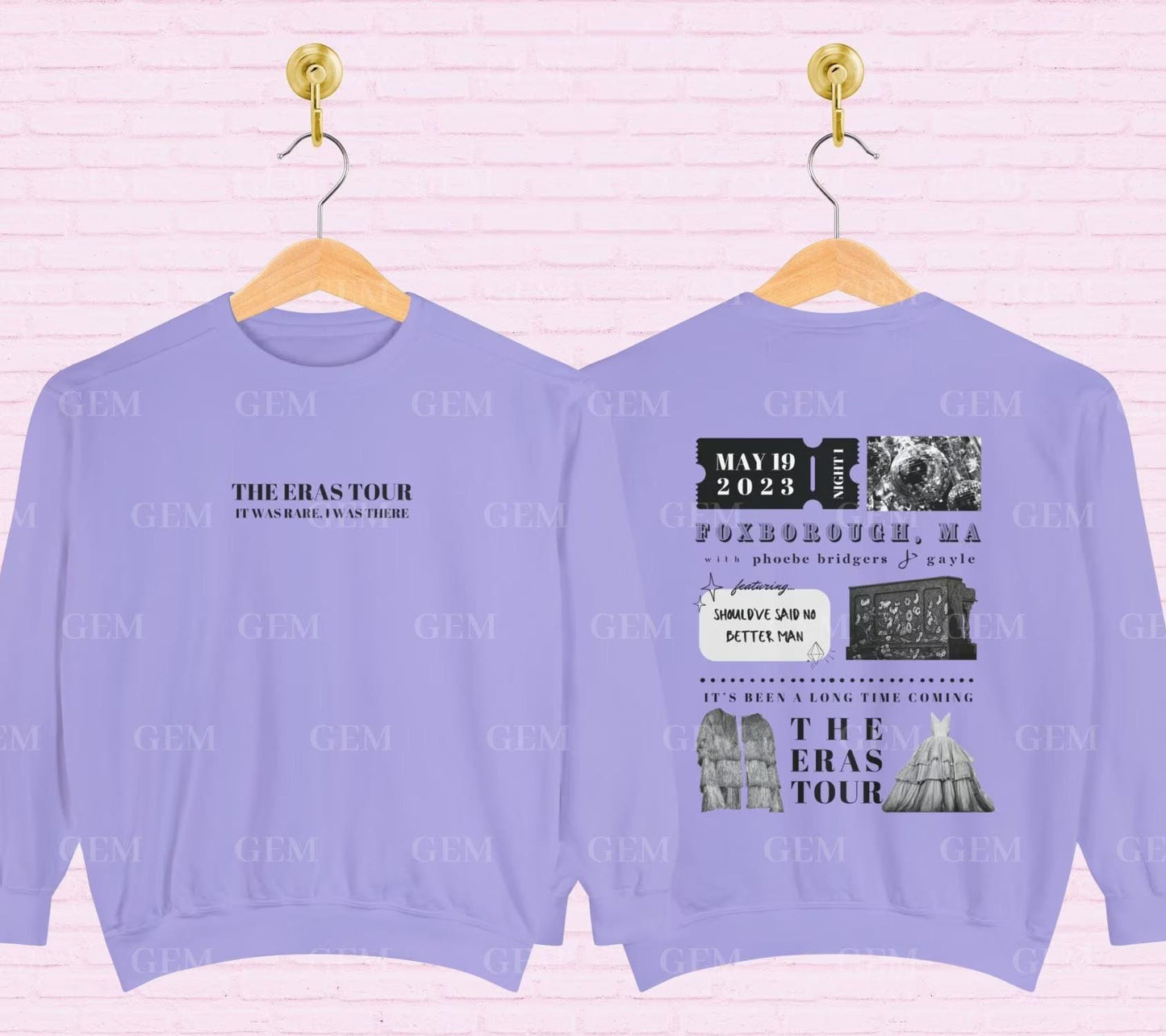 Personalized Eras Tour Sweatshirt with Surprise Songs | Surprise Song Crewneck | Blue Crewneck Dupe | Custom Eras Tour Crewneck & Hoodie