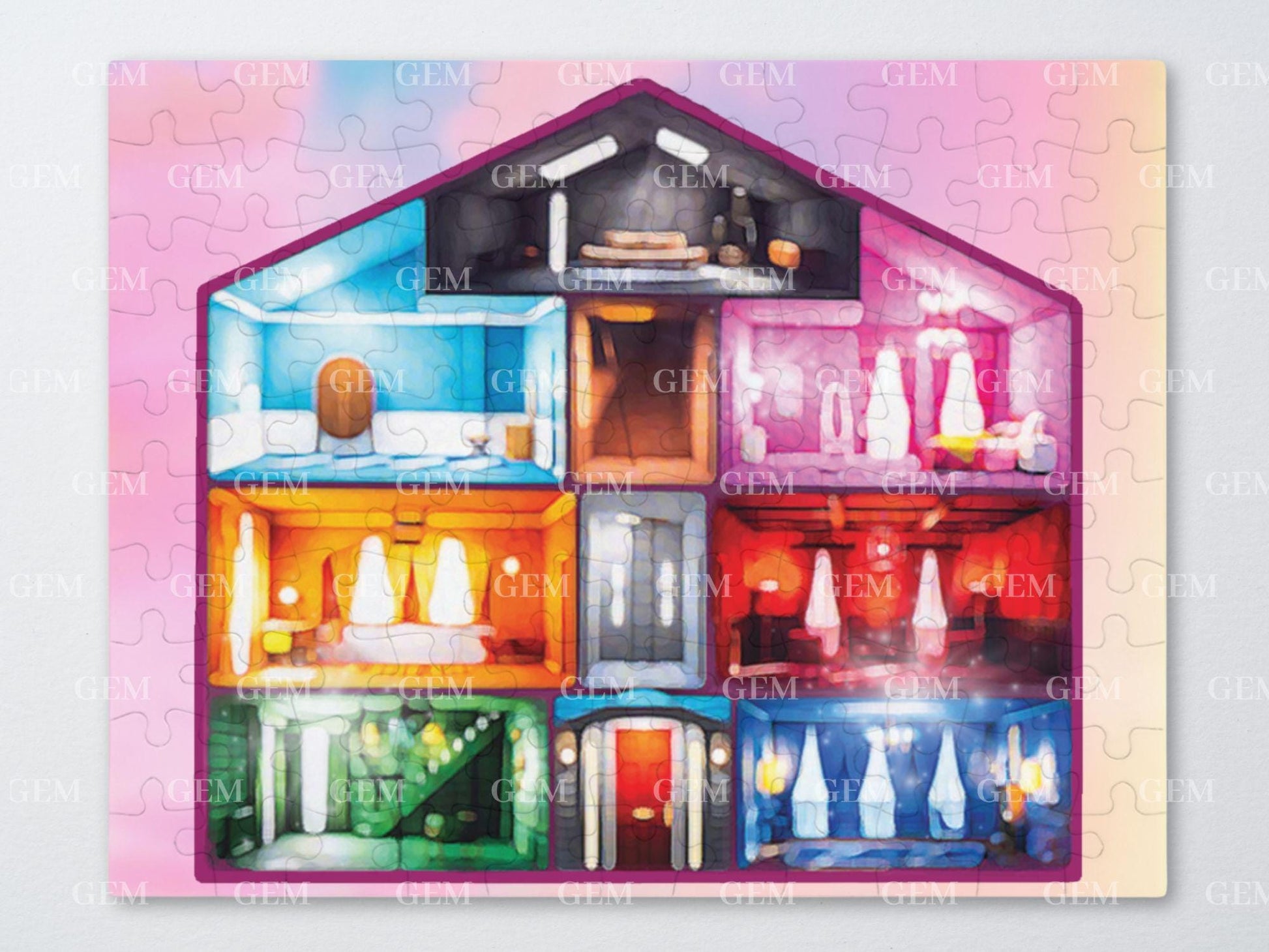 Lover House Puzzle | Eras Tour Lover House Jigsaw Puzzle with Tin | Lover Puzzle, Lover Jigsaw Puzzle, Eras Tour Puzzle