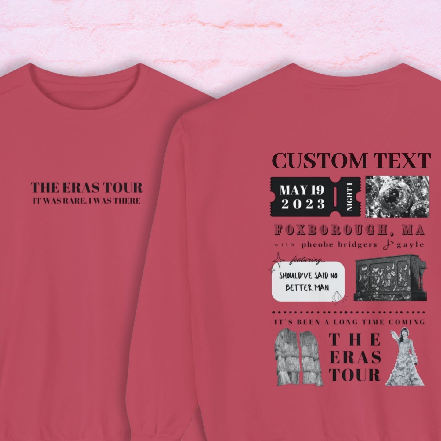 eras tour surprise song crewneck