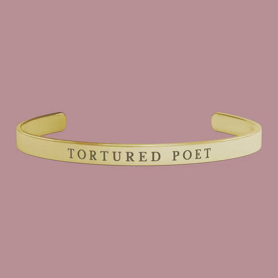 Tortured Poet Bangle Bracelet | TTPD Personalized Cuff Bracelets | The Tortured Poets Department Bracelet | TTPD Bangle, TTPD Gift