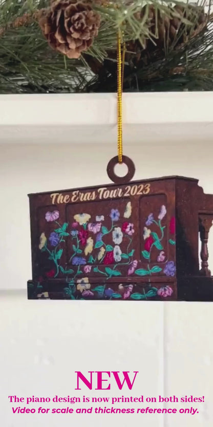 eras tour 2023 & 2024 surprise song piano ornament