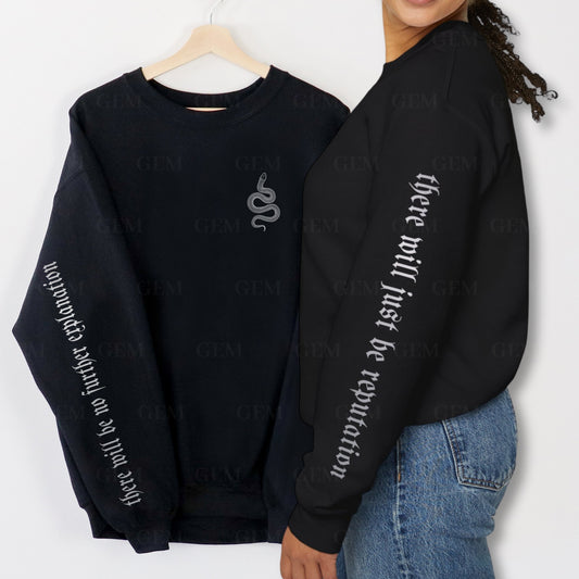 there will just be reputation snake crewneck