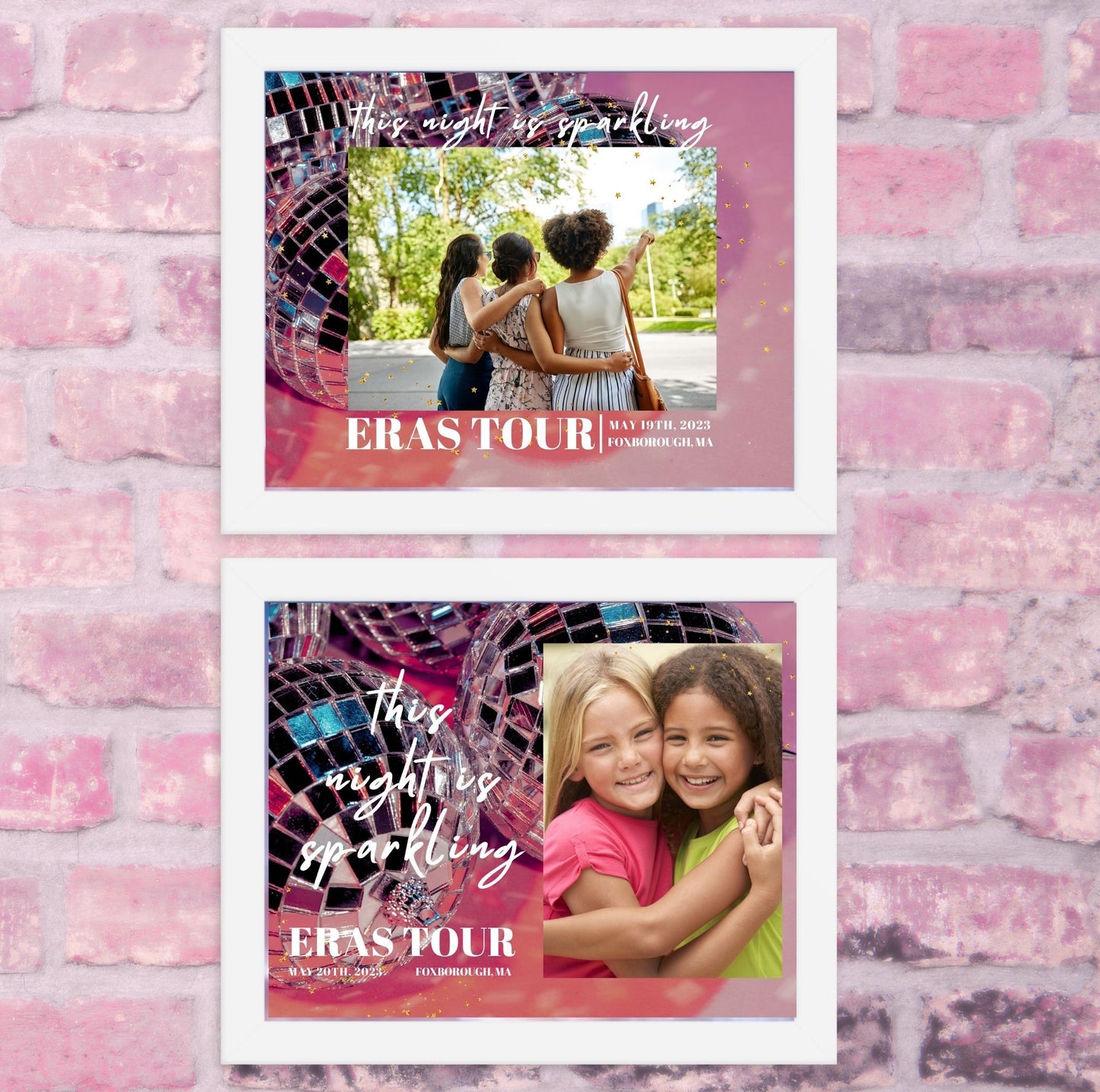 eras tour personalized concert memory frame