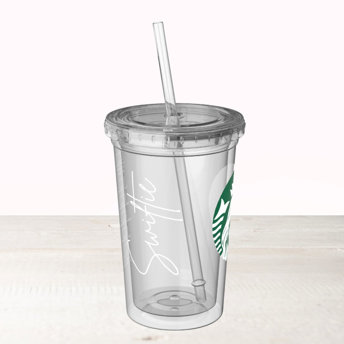 starbucks lovers acrylic straw cup