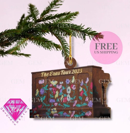 eras tour 2023 & 2024 surprise song piano ornament